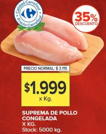 Carrefour SUPREMA DE POLLO CONGELADA oferta