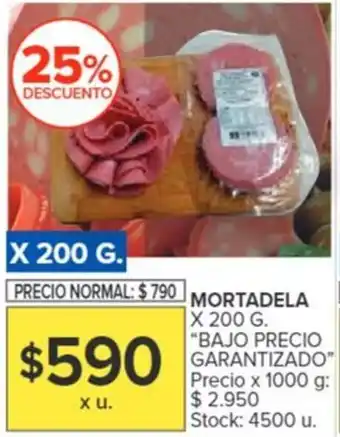 Carrefour MORTADELA X 200G oferta