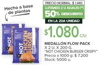 Carrefour MEDALLÓN FLOW PACK X 2U X 200G oferta