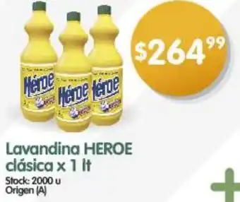 Supermercados Buenos Días Lavandina HEROE clásica x 1 It oferta