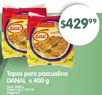 Supermercados Buenos Días Tapas para pascualina DANAL x 400 g oferta
