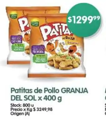 Supermercados Buenos Días Patitas de Pollo GRANJA DEL SOL x 400 g oferta