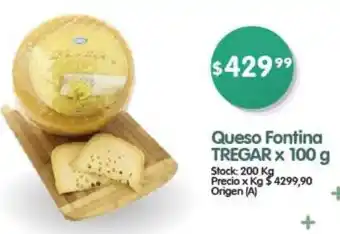 Supermercados Buenos Días Queso Fontina TREGAR x 100 g oferta