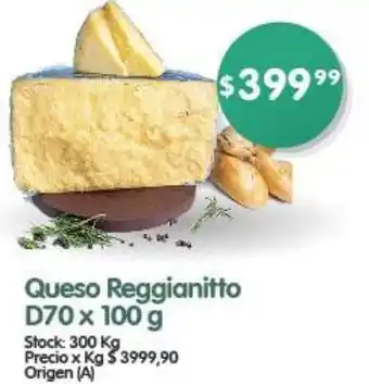 Supermercados Buenos Días Queso Reggianitto D70 x 100 g oferta