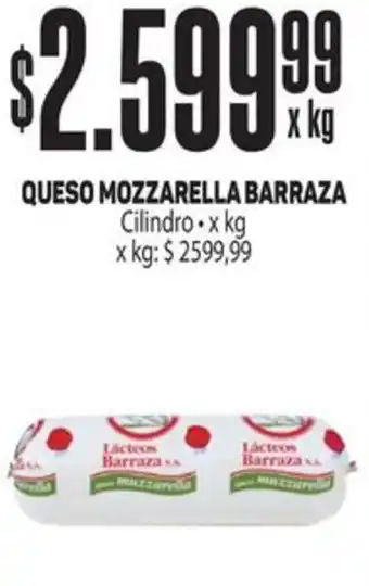 Makro QUESO MOZZARELLA BARRAZA oferta