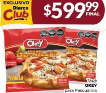 Diarco Tapa OKEY para Pascualina oferta