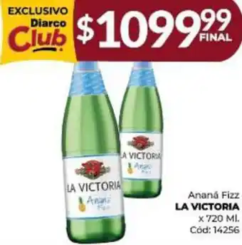 Diarco Ananá Fizz LA VICTORIA x 720 ML oferta