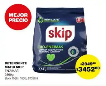 Atomo Conviene DETERGENTE MATIC SKIP ENZIMAS 2500g oferta