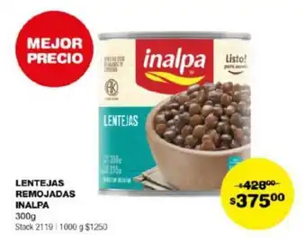 Atomo Conviene LENTEJAS REMOJADAS INALPA 300g oferta