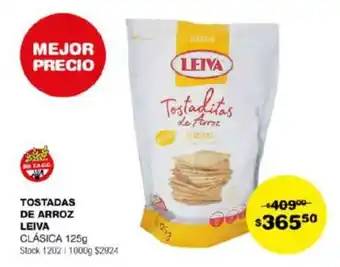 Atomo Conviene TOSTADAS DE ARROZ LEIVA CLÁSICA 125g oferta