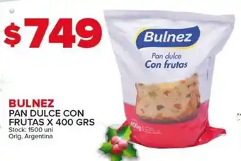 Carrefour Maxi BULNEZ PAN DULCE CON FRUTAS X 400 GRS oferta