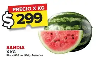 Carrefour Maxi SANDIA X KG oferta