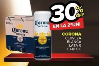 Carrefour Maxi CORONA CERVEZA BLANCA LATA 6 X 410 CC oferta