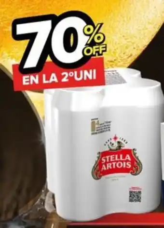 Carrefour Maxi STELLA ARTOIS CERVEZA BLANCA LATA 4 X 710 CC oferta