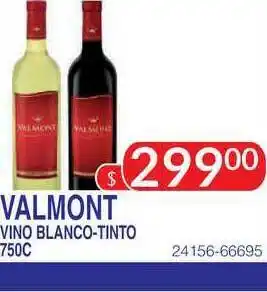 Masivos Valmont Vino Blanco-tinto 750c oferta