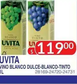 Masivos Uvita Vino Blanco Dulce-blanco-tinto oferta