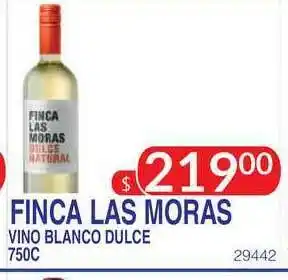 Masivos Finca Las Moras Vino Blanco Dulce 750c oferta