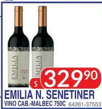 Masivos Emilia N. Senetiner Vino Cab.-malbec 750c oferta