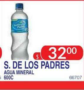 Masivos S. De Los Padres Agua Mineral 600c oferta