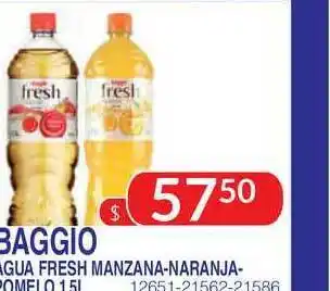 Masivos Baggio água Fresh Manzana-naranja-pomflo oferta