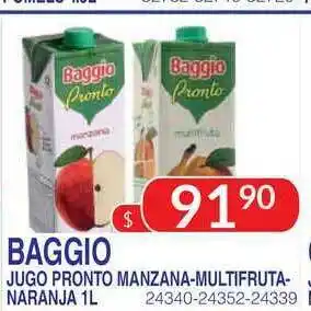 Masivos Baggio Jugo Pronto Manzana-multifruta-naranja 1l oferta