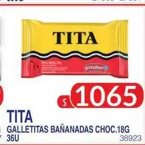 Masivos Tita Galletitas Bañanadas Choc. 18g oferta