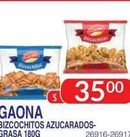 Masivos Gaona Bizcochitos Azucarados-grasa 180g oferta