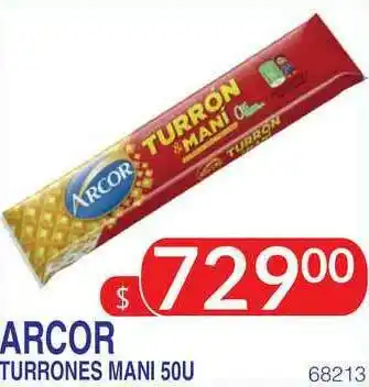 Masivos Arcor Turrones Mani 50U oferta