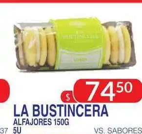 Masivos La Bustincera Alfajores 150G 5U oferta