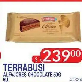 Masivos Terrabusi Alfajores Chocolate 50G 6U oferta