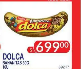 Masivos Dolca Bananitas 30G 16U oferta