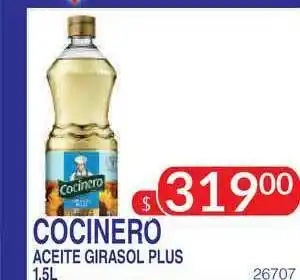 Masivos Cocinero Aceite Girasol Plus 1.5L oferta