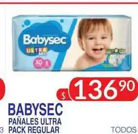 Masivos Babysec Pañales Ultra Pack Regular oferta