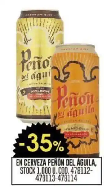 Coto EN CERVEZA PEÑON DEL AGUILA oferta