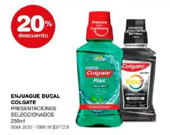Carrefour ENJUAGUE BUCAL COLGATE PRESENTACIONES SELECCIONADOS 250ml oferta