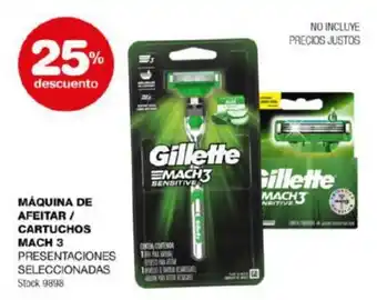 Carrefour MÁQUINA DE AFEITAR / CARTUCHOS MACH 3 PRESENTACIONES SELECCIONADAS oferta