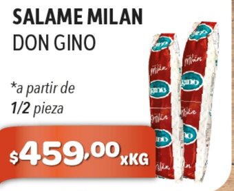 El Milagro Mayorista Salame Milan Don Gino oferta
