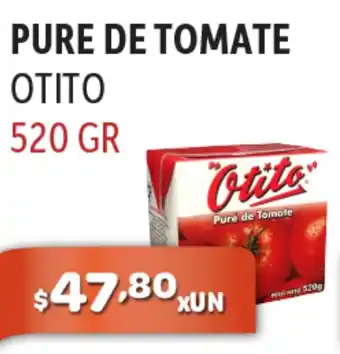 El Milagro Mayorista Pure De Tomate Otito 520 gr oferta