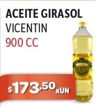 El Milagro Mayorista Aceite Girasol Vicentin 900cc oferta