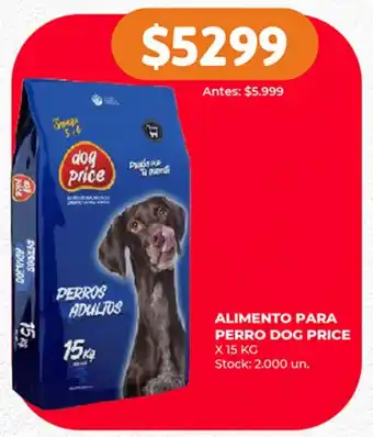 Supermercados Tadicor ALIMENTO PARA PERRO DOG PRICE X 15 KG oferta