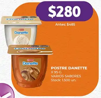 Supermercados Tadicor POSTRE DANETTE X 95 G VARIOS SABORES oferta