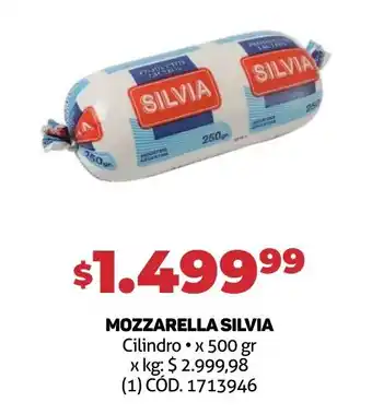 Makro MOZZARELLA SILVIA Cilindro x 500 gr oferta