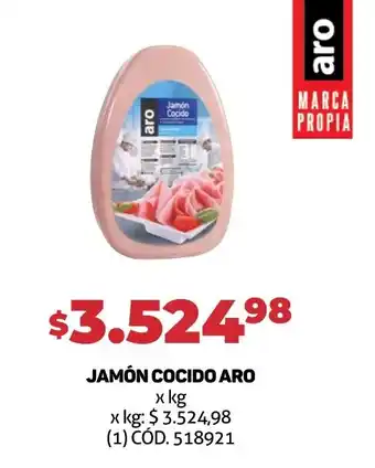 Makro JAMÓN COCIDO ARO x kg oferta