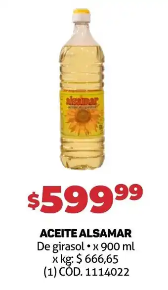 Makro ACEITE ALSAMAR de girasol x 900 ml oferta