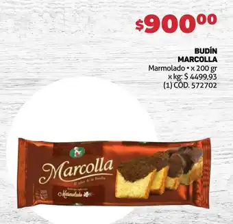 Makro BUDÍN MARCOLLA Marmolado x 200 gr oferta