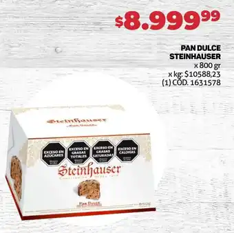 PAN DULCE STEINHAUSER x 800 gr