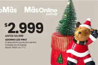 Changomas ADORNO LED PINO oferta