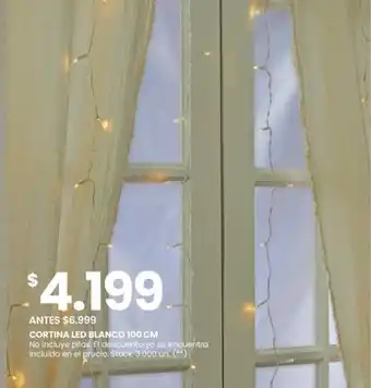 Changomas CORTINA LED BLANCO 100 CM oferta