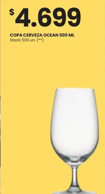 Changomas COPA CERVEZA OCEAN 500 ML oferta