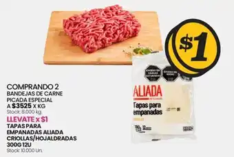 Changomas BANDEJAS DE CARNE PICADA ESPECIAL X KG oferta